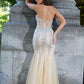 Jovani 5908 Sheer Corset Mermaid Prom Dress Pageant Sexy Embellished Formal Gown