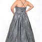 Tease Prom TE2030 scoop neckline a line shimmer prom dress plus sized ball gown. 