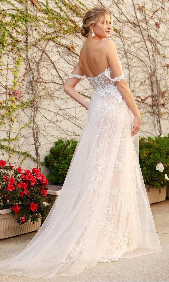 Full of Lace High Neckline Wedding Dress with Corset Back #OPH1292 $260.9 