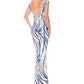 Precious Formals Lux Gal style L70175 size 2 multi blue Pageant Dress
