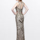 Primavera Couture 1736 size 8 champagne prom dress Embellished Gown