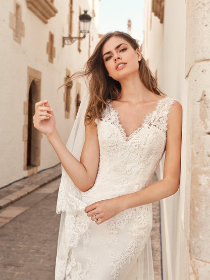 White One Bridal SAEKO Size 14 Wedding Dress Lace Mermaid