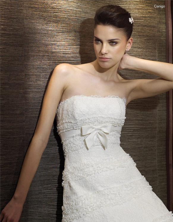 Pronovias San Patrick Canigo Bridal Gown Size 14 Off White Wedding Dress