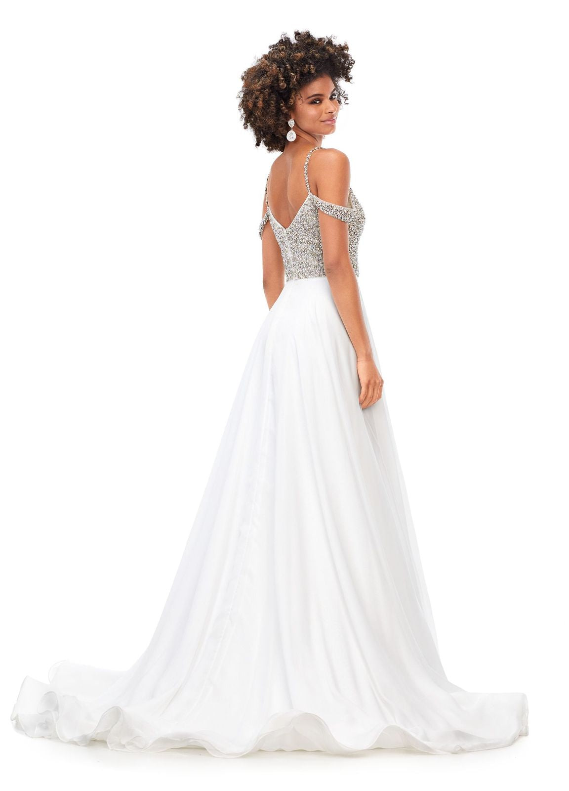 Ashley Lauren 11253 Crystal Top Prom Dress Pageant Gown with Flowy Chiffon Skirt 4 / Orchid Ashley Lauren 11253 Crystal Top Prom Dress Pageant Gown with Flowy Chiffon Skirt 4 / Orchid
