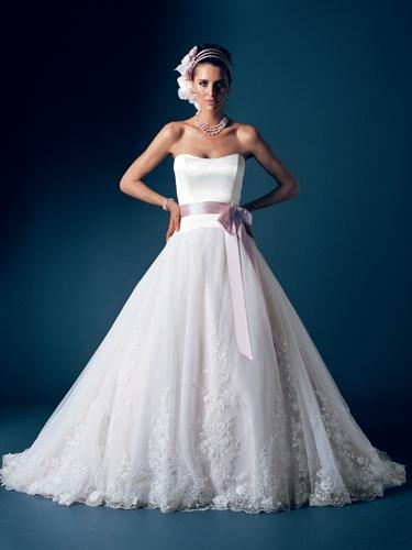 Mon Cheri Couture ST1730S Size 16 Tulle Lace Ballgown Wedding Dress Bridal Gown