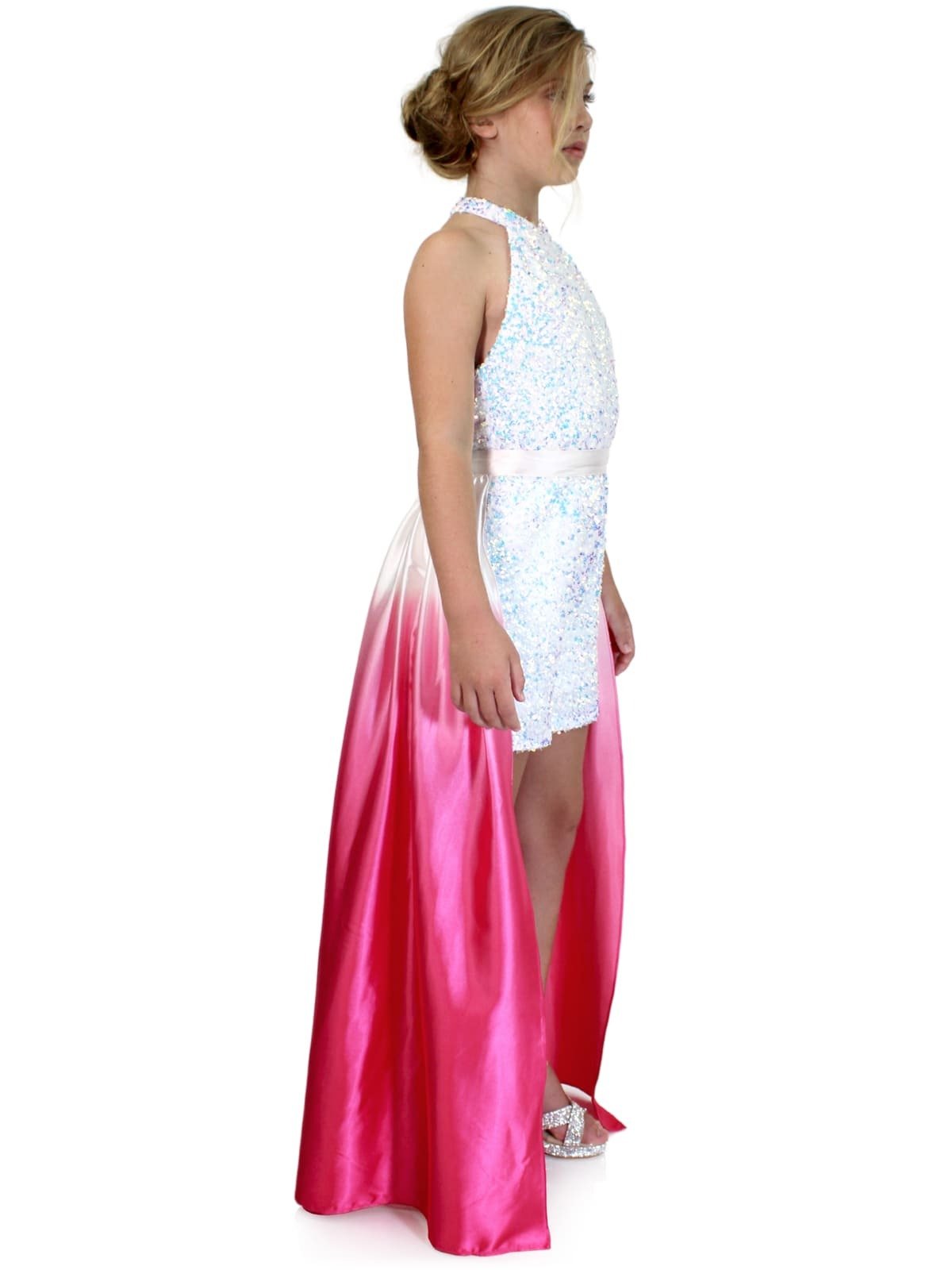 Marc Defang Mcsassy Size 6, 16 Ombre Girls Pageant Overskirt Train  Fun Fashion